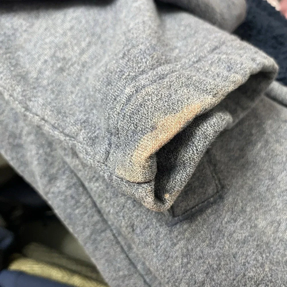 L.L. Bean‎ Sherpa Blue/Gray Women's Open Front Cozy Coat Cardigan Sweater Sz. M